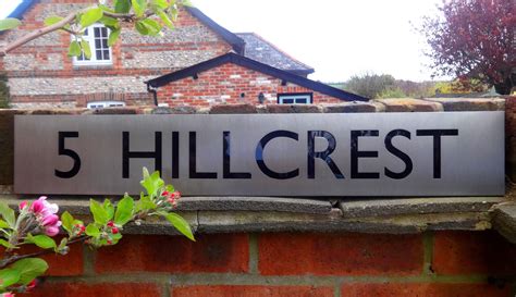 bespoke metal house signs|custom metal sign from photo.